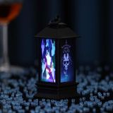 4 stks Halloween Window Decoratie Props Fecoration Small Oil Lamp Windlamp Lichtgevende Ornamenten (Ghost)