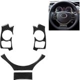 4 in 1 Car Carbon Fiber Stuurwiel Button Decoratieve Sticker voor Lexus IS250 NX200 200t 300h  Links en Rechts Drive Universal
