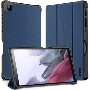 Voor Samsung Galaxy Tab A7 Lite Dux Ducis Domo-serie Horizontale Flip Magnetische PU-lederen tas met drie-vouwbare houder