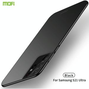 Voor Samsung Galaxy S21 Ultra 5G MOFI Frosted PC Ultradunne Hard Case (Zwart)