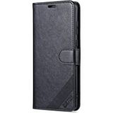 Voor Huawei Mate 50 Pro AZNS Schapenvacht Textuur Flip Lederen Telefoon Case (Zwart)