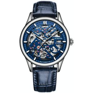 OCHSTIN 6020C Masterpiece Hollow Mechanisch herenhorloge (blauw-blauw)