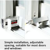 2 stuks aluminium scherm raam deurslot kinderbescherming veiligheidsslot anti-diefstal stopper (hex sleutel)