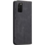 Voor Galaxy S20 CaseMe Multifunctionele Horizontale Flip Lederen Case  met kaartslot & portemonnee(zwart)