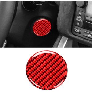 Car Carbon Fiber Fire Panel Decoratieve Sticker voor Subaru BRZ / Toyota 86 2013-2017  Links en Rechts Drive Universal (Rood)