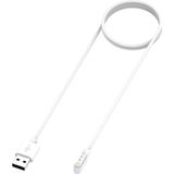 Voor willful IP68 / SW021 / ID205U / ID205S USB magnetische oplaadkabel  lengte: 1m (wit)