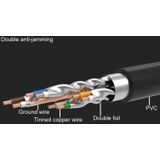 CAT7 Goud vergulde Dual afgeschermd volledige koperen LAN netwerkkabel  lengte: 15m