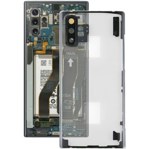 Transparante batterij achterkant met cameralenscover voor Samsung Galaxy Note 10+ N975 N9750(Transparant)