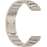 Voor Huawei Horloge GT4 / GT3 / GT2 / GT 46mm Drie Stammen HW Gesp Metalen Horlogeband (Titanium Kleur)