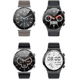 ME88 1 32 inch hartslag Slaapmonitoring Smart Watch (zwart leer)