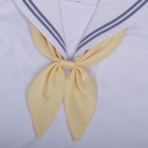 Gele vrouwen polyester zijde goudvis knoop professionele vlinderdas