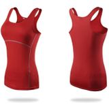 Tight Training Oefening Fitness Yoga Quick Dry Vest (Kleur: Rood formaat: S)