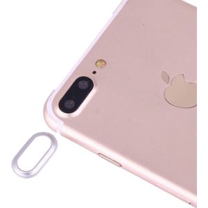 Voor de iPhone 7 Plus Camera Lens beschermende achterklep met Needle(Silver)