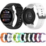 Voor Huawei Watch3 Pro Nieuwe effen kleur zachte siliconen horlogeband