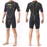 SLINX 1103 3mm Neoprene Super Elastic Wear-resistant Warm Y-splicing Wet Short-sleeved One-piece Wetsuit for Men