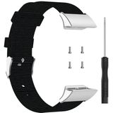 Voor Garmin Forerunner 35 / 30 Universal Nylon Canvas Vervanging Polsband horlogeband (Zwart)