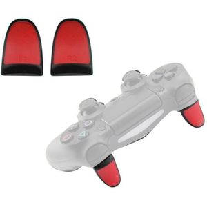 2 paar Gamepad Extended Buttons L2R2 Knoppen geschikt voor PS4 (Rood)