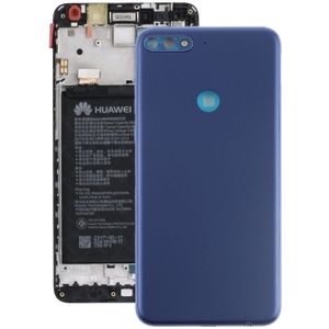 Achtercover met Zijkleutels voor Huawei Y7 (2018) (blauw)