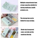 3 PCS opvouwbare draagbare verzegeld en het verstrekken van kleine pill box (groen)