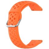 20mm Universal Sport Siliconen vervanging polsband (Oranje)