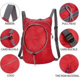 Nylon waterdichte opvouwbare rugzak vrouwen mannen reizen Portable comfort lichtgewicht opslag vouwen tas (rood)