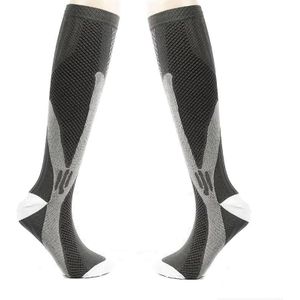 3 paar magische compressie elastische sokken mannen en vrouwen rijden sokken voetbalsokken  maat: L / XL