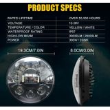 7 inch auto matrix gradint led-koplamp lampen voor jeep wrangler