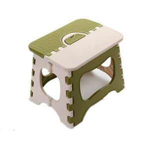 Kunststof klapstoel dikker draagbare mini kind krukken (groen)