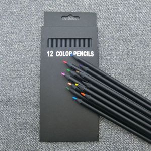 Houtskool kleurrijke potlood schets tekening kunstenaar set