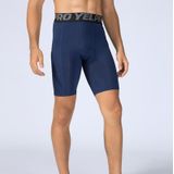 Sports Running Training Zweet Wicking Quick Drying Stretch Strakke Shorts Met Pocket (Kleur: Blue Size: M)