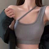 Bustier hemdje dames sporttop met borstkussens  maat: voor 40-70 kg