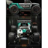 JJR / C Q146 elektrische 4WD legering Bigfoot korte kaart off-road afstandsbediening auto