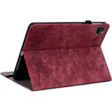 Voor iPad Pro 11 2021 / Air 4 2020 Butterfly Rose relif lederen Smart Tablet Case(Rood)