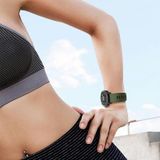 Voor Garmin Fenix 7 Solar 22mm tweekleurige sport siliconen horlogeband (middernachtblauw + wit)