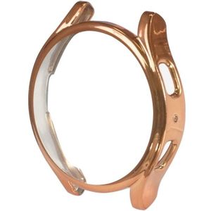 For Samsung Galaxy Watch5 Pro 45mm Electroplating Hollow Half-pack TPU Protective Case(Rose Gold)