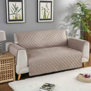 Omkeerbare machine wasbare bank hoezen anti-slip fauteuil sofa beschermende mat voor huisdier honden katten  grootte: 130x196cm (Khaki)