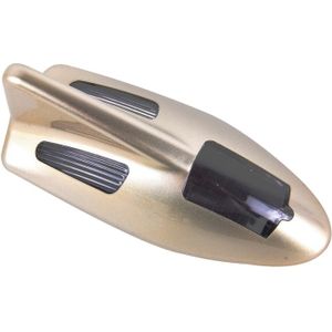 Zonne-kleurrijk licht Anti-botsing Shark Fin auto achterlicht LED Flash waarschuwing lichte Let op Light(Gold)