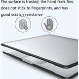 TPU + PC Laptop Beschermhoes voor MacBook Pro 13.3 Inch A2251 2020 (Black Side + Mat Transparent witter)
