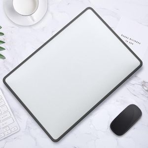 TPU + PC Laptop Beschermhoes voor MacBook Pro 13.3 Inch A2251 2020 (Black Side + Mat Transparent witter)
