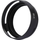 49mm metaal ontlucht zonnekap voor Fujifilm X100(Black)