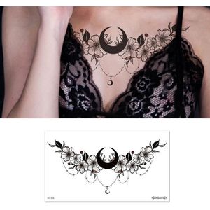 10 stks Waterdichte Tattoo Sticker Slavicle Chest Scar Dekking Sticker (BC-026)