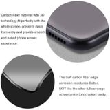 Voor iPhone X 0 26 mm 9H oppervlakte hardheid 3D explosieveilige volledige scherm Carbon Fiber zachte randen getemperd glas scherm Film(Black)