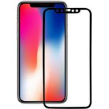 Voor iPhone X 0 26 mm 9H oppervlakte hardheid 3D explosieveilige volledige scherm Carbon Fiber zachte randen getemperd glas scherm Film(Black)