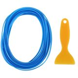 5m flexibele Trim voor DIY auto auto interieur Moulding Trim decoratieve lijn Strip met Film schraper (Baby blauw)