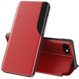 Side Display Magnetic Shockproof Horizontale Flip Lederen Case met houder voor iPhone 6 & 6s / 7 / 8 / SE 2020(Rood)