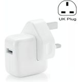 12W USB-poortreisoplader voor iPad-serie / iPod-serie / iPhone-serie  Britse plug