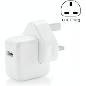 12W USB-poortreisoplader voor iPad-serie / iPod-serie / iPhone-serie  Britse plug
