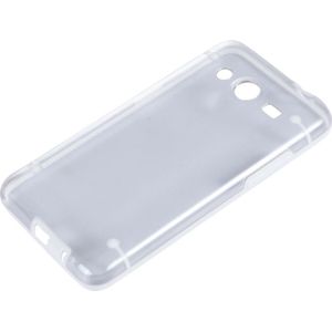 lichtgevend Frame Transparant Back Shell Plastic hoesje voor Samsung Galaxy Core 2 / G355Hwit