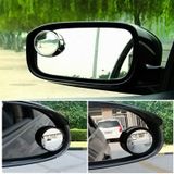2 PC's SY-022 auto voertuig spiegel Dodehoek achterzijde bekijken kleine ronde spiegel  Diameter: over 5.6cm(Black)