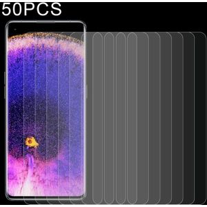 50 stks 0.26mm 9H 2.5D gehard glasfilm voor Oppo Zoek X5